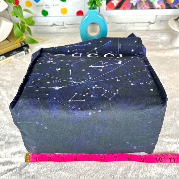 GUCCI galaxy space cloth shopping tote bag with sturdy organizer insert - Picture 9 of 10